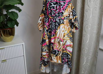 Sukienka hiszpanka w panterkę