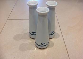 Porcelanowy Wazonik GS - Lubiana PRL 3 szt
