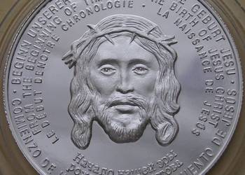 Uganda 2000 shilling 1996 - SREBRO - Jezus - stan menniczy