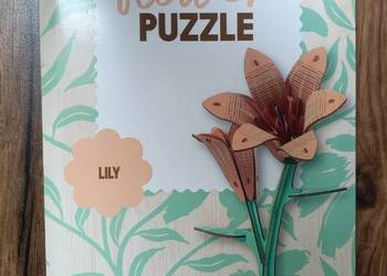 Drewniane puzzle 3D Lilie