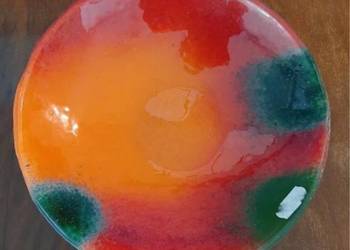 Szkło artystyczne. Nowa misa. M.Wojciechowska