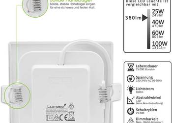 LUMARE LED 6W 450LM 2700K DO ZABUDOWY Spot 115mm