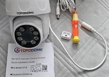 Zewnętrzna kamera nadzorująca WiFi, obrót kamery IP o 350°/120°, noktowizor