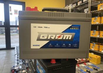 Akumulator GROM Marine 12V 100Ah 750A EN  Łódź Brzezińska 18