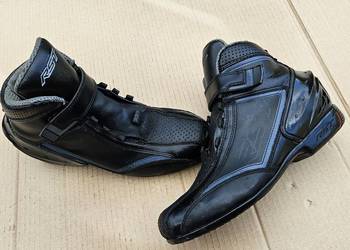 Rst buty 42 motocyklowe czarne ochraniacze motor