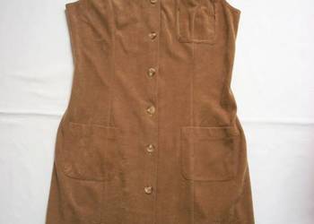 Sukienka Karmelowa Zapinana S  vintage Sukienka Karmelowa Zapinana S  vintage