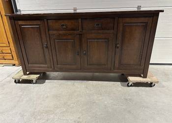 Masywna duża dębowa komoda 235cm