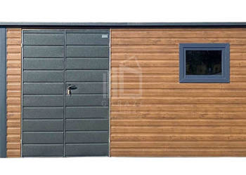 Schowek - domek ogrodowy 5,5x3 + wiata 1m - brama - okno  ID1224