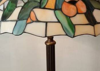 Piękna,mosiężna lampa podłogowa Nr 2 - witraż w stylu Tiffany