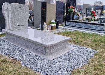 TANI Nagrobek granitowy brąz królewski Świdnica KAM-BRUX nr.1803