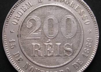BRAZYLIA 200 REIS 1896