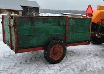 Dwukółka klatka kołówka przyczepka rozrzutnik