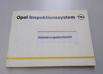 OPEL 1991 Książka Gwarancyjna Serwisowa CZYSTA D Niemcy