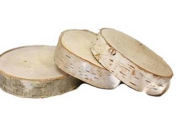 Plaster krążek drewniane 12-14cm brzoza gr.2cm
