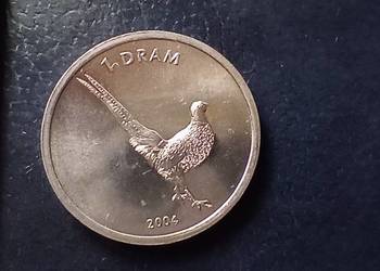 Stare monety 1 dram 2004 Bażant Górski Karabach