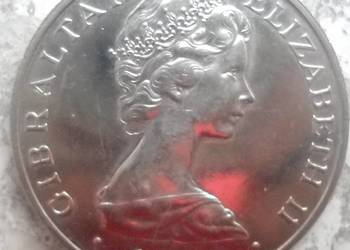 GIBRALTAR-1 CROWN (KORONA)-1980 r (80 TH BIRTHDAY)