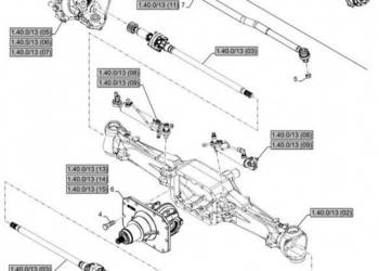 New Holland T6010 Zesp drazka kier pop 87332622