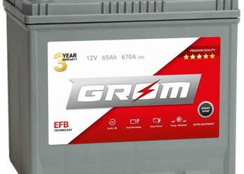 Akumulator 65Ah 670A GROM EFB START&STOP  Japan Prawy Plus DT