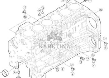 CLAAS Axion 870 Blok Silnika CZĘŚCI 00 1167 351 0 0011673510