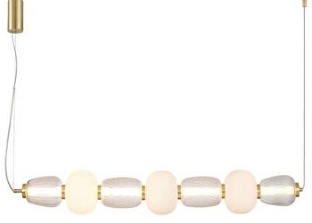 Duża lampa wisząca Caro złota LED Milagro