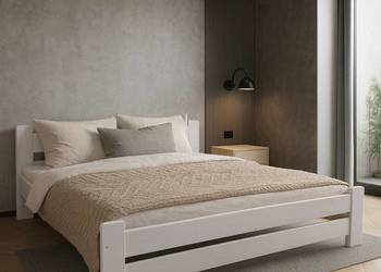 Łóżko 140x200 z materacem sprężynowym