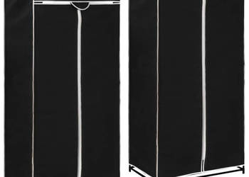 Szafy 2 szt. czarne 75x50x160 cm WM-282441