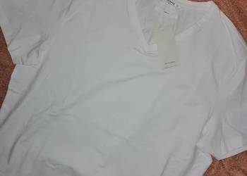RESERVED Biała bawełniana Koszulka Bluzka T-shirt Slim fit NOWA xl XXL