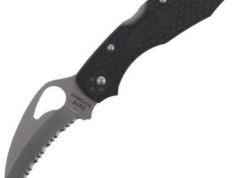Nóż składany Spyderco Hawkbill Byrd FRN Black, Spyder (BY22SBK)