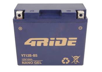 Akumulator motocyklowy 4 RIDE YT12B-BS GEL 12V 10Ah 125A (Żelowy, Lewy+)