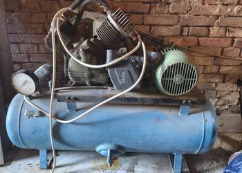 kompresor sprężarka dwutłokowa 220l