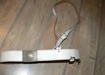 Niemiecki skórzany Pas Żandarmerii Wojskowej MP z koalicyjką ideał