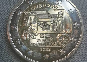 2 euro 2023 Słowacja, 200 rocznica poczty konnej