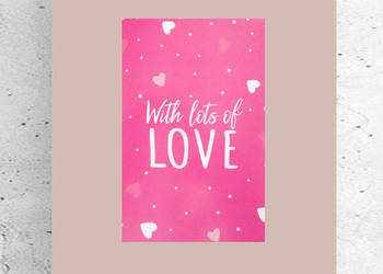 love plakat 21x30, pudrowy plakat z napisami, mały plakat