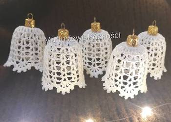 Dzwonki szydełkowe - zestaw 6sztuk