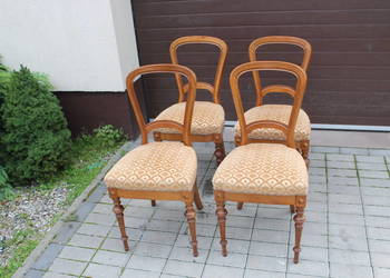 Cztery krzesła Ludwik XIX/XX wiek do renowacji