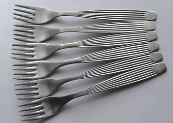 Widelce obiadowe (nr.3) PASECZKI / PASKI, Gerlach, sztućce PRL