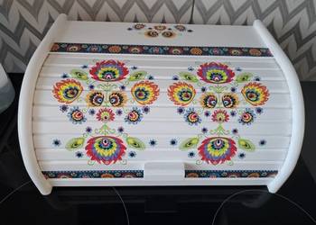 Chlebak duży folk różne wzory decoupage