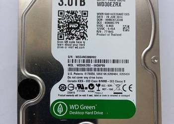 Dysk WD Green 3TB SATA III 3,5" 5400RPM WD30EZRX