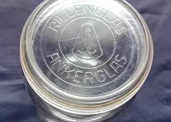 Słoik Wecka Rillenglas - Ankerglas. Pojemność 1 L. Lata 60-e XX w.
