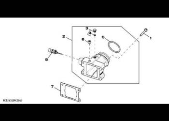 RE529511 John Deere 8345R - Wlot powietrza