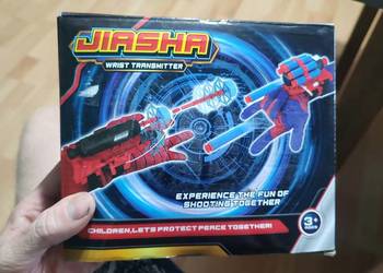 Jiasha Wrist Transmitter dziecięca wyrzutnia w stylu Spider-Man