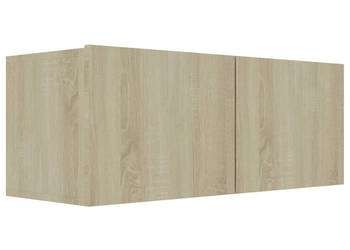 Szafka pod TV dąb sonoma 80x30x30 cm materiał drewnopochodny WM-801475