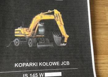 dtr instrukcja obsługi koparka jcb js 145w i inne