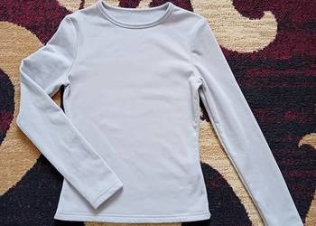 Szara bluzka z długim rękawem