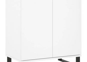 Komoda biała 60x35x70 cm materiał drewnopochodny WM-827164