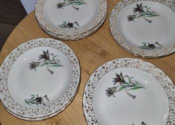 Talerze 0biadowe Głębokie  Porcelana Francuska Limoges