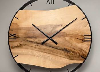 Zegar na ścianę, drewniany w obręczy | CUDA Z DREWNA