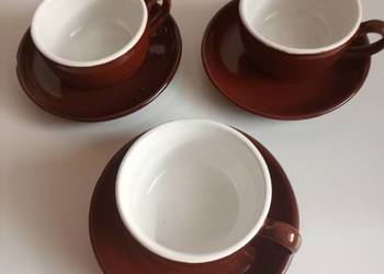 filiżanka filiżanki porcelana mała do kawy 3 szt. (4 spodeczki) w kolorze b