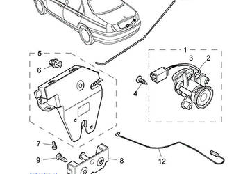 ZAMEK KLAPY BAGAŻNIKA POLIFT LATCH ASSEMBLY MK2 FQU100260 JAK NOWY EU