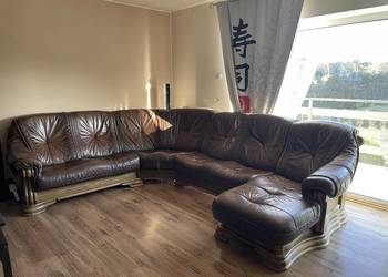 Narożnik skórzany dębowy